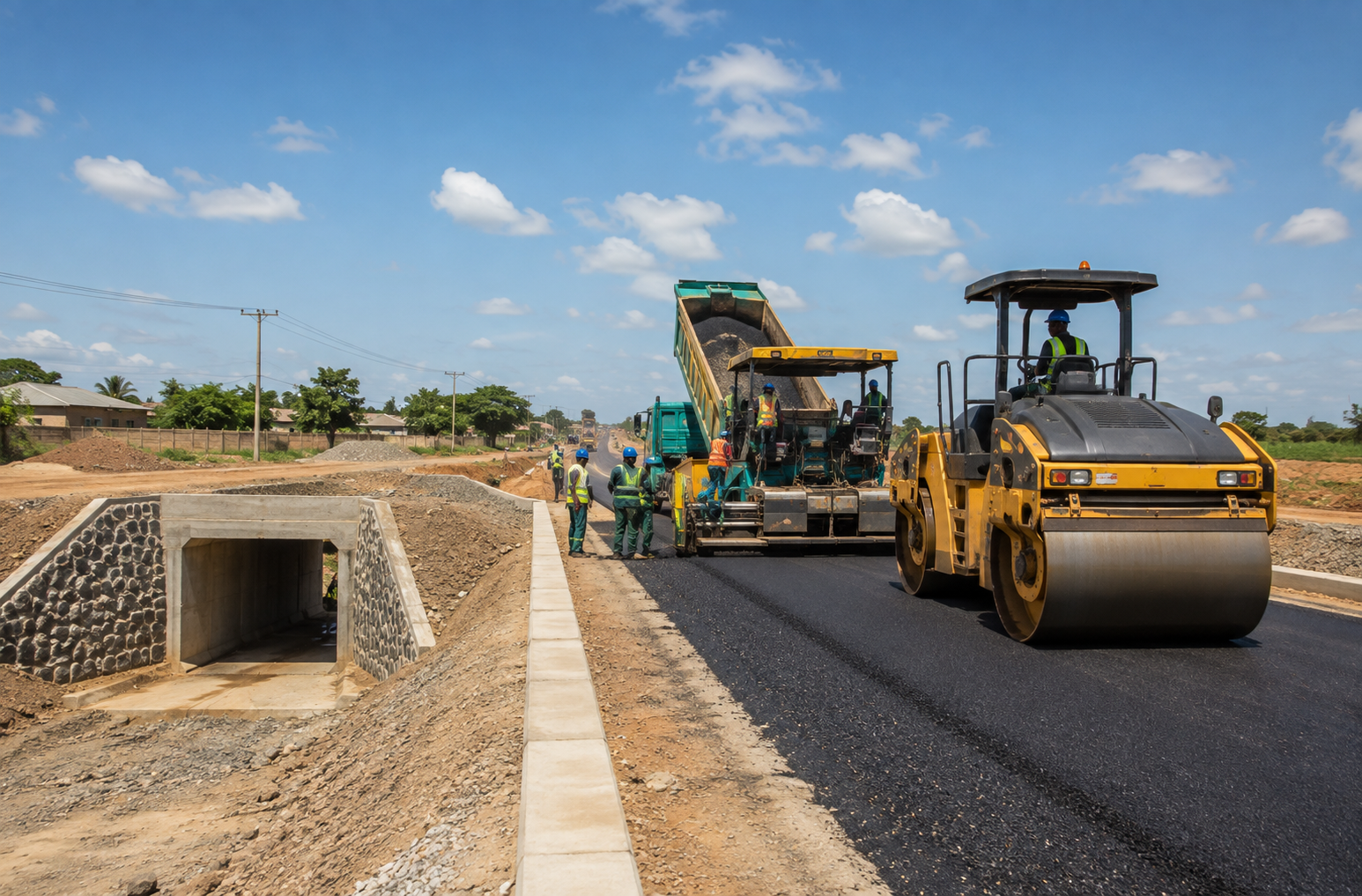 Road and drainage infrastructure works undertaken by Kande Engineering